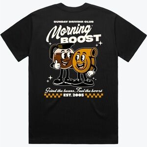 TUNER CULT Morning Boost Black T-Shirt Men's Large